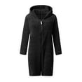 thumbnail image 5 of Generic Women's Winter Warm Jumpsuit Plush Long Sleeve Zip Hooded Pajamas, 5 of 5
