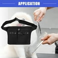 thumbnail image 3 of Vocoste Hairstylist Waist Belt Barber Hair Stylist Tools Storage Hairdresser Scissor Apron Belt, Canvas Black, 3 of 7