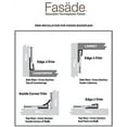 thumbnail image 5 of FASÄDE 47 in. Decorative Vinyl Outside Corner Trim Antique Bronze (5 Pack), 5 of 8