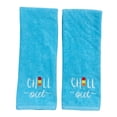 thumbnail image 4 of Serafina Home Luxury Soft and Absorbent Embroidered Guest Hand Towels: (Chill Out), 4 of 4