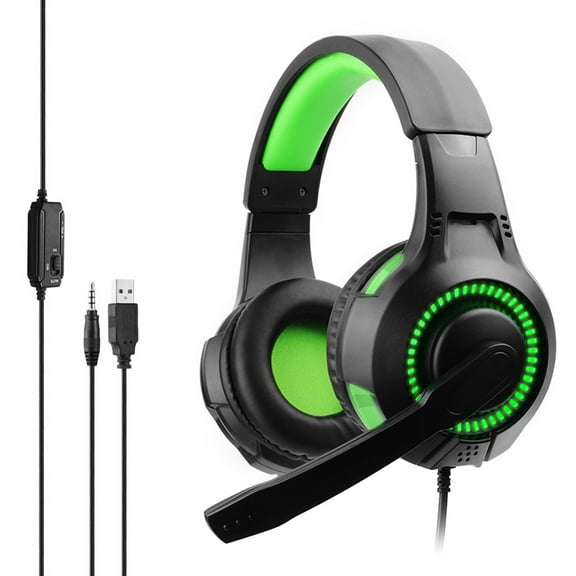 ZPAQI Gaming Headset 3.5mm Plug Earphone for PC X-box One PC Headphone No Noise