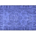thumbnail image 1 of Ahgly Company Machine Washable Indoor Rectangle Persian Blue Traditional Area Rugs, 8' x 10', 1 of 4