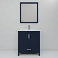 thumbnail image 4 of Jacques 30 in. W Navy Blue Bath Vanity, Cultured Marble Top, Faucet Set, and 28 in. Mirror, 4 of 8