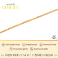 thumbnail image 5 of NISHU GOLD Men's 24K Gold-plated Chain for Special Occasions | 18 Inch Chain, 5 of 6