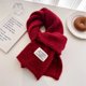 thumbnail image 5 of 2024 Nueva bufanda de lana de invierno cálida y gruesa sólida bufandas más cálidas para hombres y mujeres moda de punto chal versátil babero de cuello suave diseñador, 5 of 5