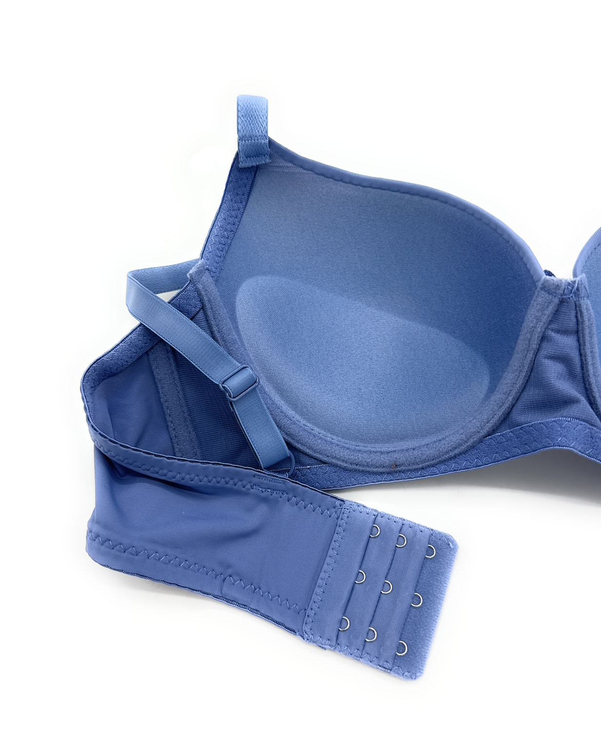 6 Pieces Full Cup Embroidery Demi Plain/Lace Push Up B/C Bra (38C)