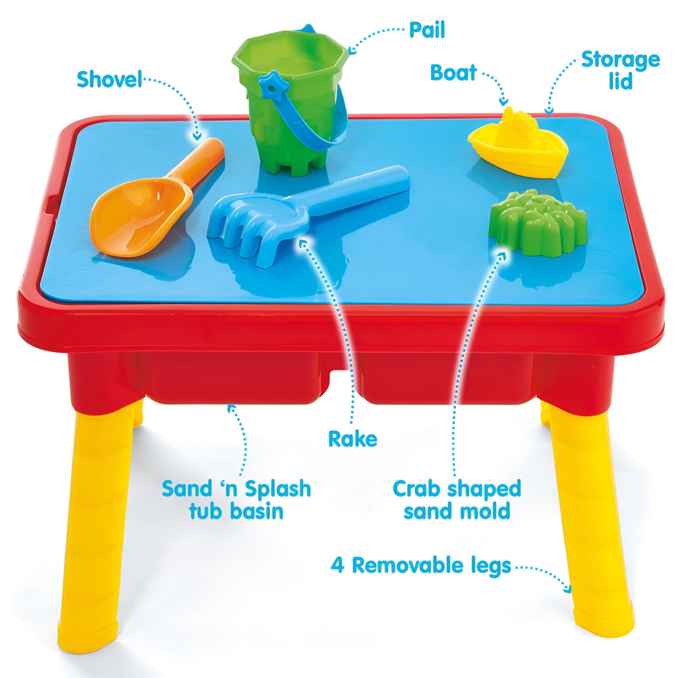 Kidoozie Sand ‘n Splash Activity Table, Outdoor Playset Toy for Toddlers Ages 2+