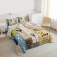 thumbnail image 3 of Rustic Windmill Farmhouse Bedding Set For Bedroom, Vintage Country Western Farm Cow Comforter Set King, Country Barn Door Wooden Plank Quilt Sunflower Butterfly Rooster Down Comforter Western Decor, 3 of 7