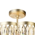 thumbnail image 2 of CWI Lighting Nova 6 Light Metal Chandelier in Champagne Gold, 2 of 5