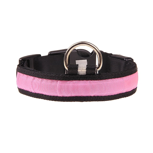 BKER Pet Glowing Collar LED Light Necklace Dog Lighted Up Colorful Collar For Small Large Medium Dogs