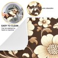thumbnail image 3 of Yayeee Dish Drying Mat for Kitchen Counter Ultra Absorbent Easy Clean Pad 18x16", Brown Floral, 3 of 7