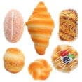 thumbnail image 1 of 6pcs Faux Bread Adornment Artificial Bread Model Photography Prop Artificial Bread Faux Bread Model, 1 of 8