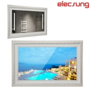 Elecsung 22" inches Magic Smart Mirror LED Ivory Green Framed TV for Bathroom Webos Television Hotel 2022