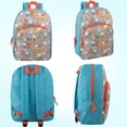 thumbnail image 5 of 15 Inch Fun Printed Backpack with Front Zippered Pocket & Padded Adjustable Shoulder Straps in&nbsp;Construction Trucks, 5 of 5