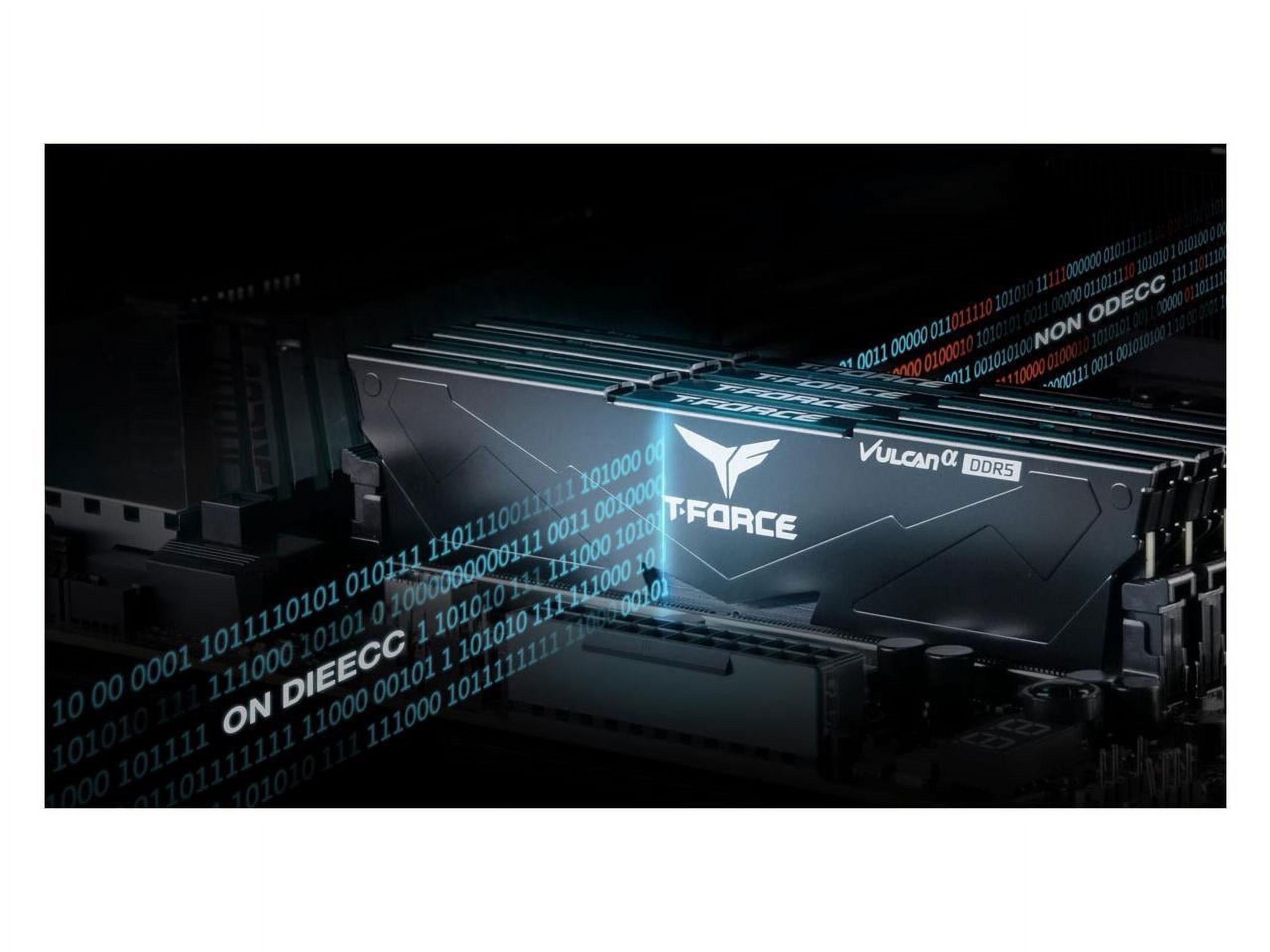 Team Group Vulcan alpha 32GB (2 x 16GB) 288-Pin PC RAM DDR5 6000 (PC5 48000) Desktop Memory Model FLARD532G6000HC38ADC01