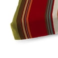 thumbnail image 4 of Jordan Manufacturing 45" x 18" Westport Teal Multicolor Stripe Rectangular Outdoor Glider Bench Cushion with Ties, 4 of 12