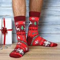 thumbnail image 4 of SATINIOR Men Holiday Socks Colorful Unisex Xmas Socks Stylish Patterned Sock Men Festive Present Socks, 4 of 5