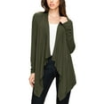thumbnail image 3 of Made by Johnny Women's Off-Duty Open Front Cardigan XXL OLIVE, 3 of 6