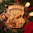 thumbnail image 5 of Christmas Wooden Tabletop Serving Tray,Snowmen Styling Charcuterie Board,for Dining Table Cheese Serving,Fruit & Snack Platter,11.8x9.8 inch, 5 of 6