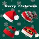 thumbnail image 1 of Gorro de peluche con decoración navideña para niños, regalo de Papá Noel para adultos, gorro de lana de punto rojo, cómodo, suave y elástico, 1 of 1