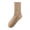 C-Brown344, variant on DHFJKG Mid Calf Socks For Women Solid Color Casual Moisture Wicking Summer Sports Socks