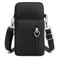 thumbnail image 1 of Bolsas cruzadas JANKS para mujer mini monederos de nailon A-Negro, 1 of 5