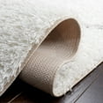 thumbnail image 5 of SAFAVIEH Tahoe Thelma Quatrefoil Shag Area Rug, 6'7" x 6'7" Round, White/Grey, 5 of 8