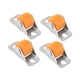 thumbnail image 3 of 4 mini ruedas giratorias para muebles, ruedas lineales para banco de trabajo, mesa y armario. Naranja, 3 of 9