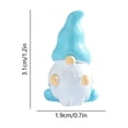 thumbnail image 3 of Easter Gnome Mushrooms Cap Miniature Figurine Whimsical Landscapes Decor Resin Gnome With Mushrooms Hat For DIY Fairys Garden Plants Pot Tabletop Display, 3 of 6