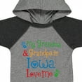 thumbnail image 4 of Inktastic Iowa Grandma Grandpa Loves Me Boys or Girls Baby Bodysuit, 4 of 5