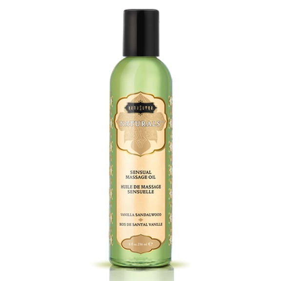 Kama Sutra Naturals Massage Oil Vanilla Sandalwood, 8 Fluid Ounce