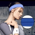 thumbnail image 4 of GIXUSIL - Juego de 10 diademas de tela, diademas elásticas antideslizantes, accesorios para el cabello para mujer, banda para el sudor que absorbe la humedad para yoga, deportes y actividades al aire, 4 of 6