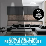 Bell and Howell Socket Burst Six Panel Ceiling Light 144 LED Bulbs 3000 Lumen for Garage Home