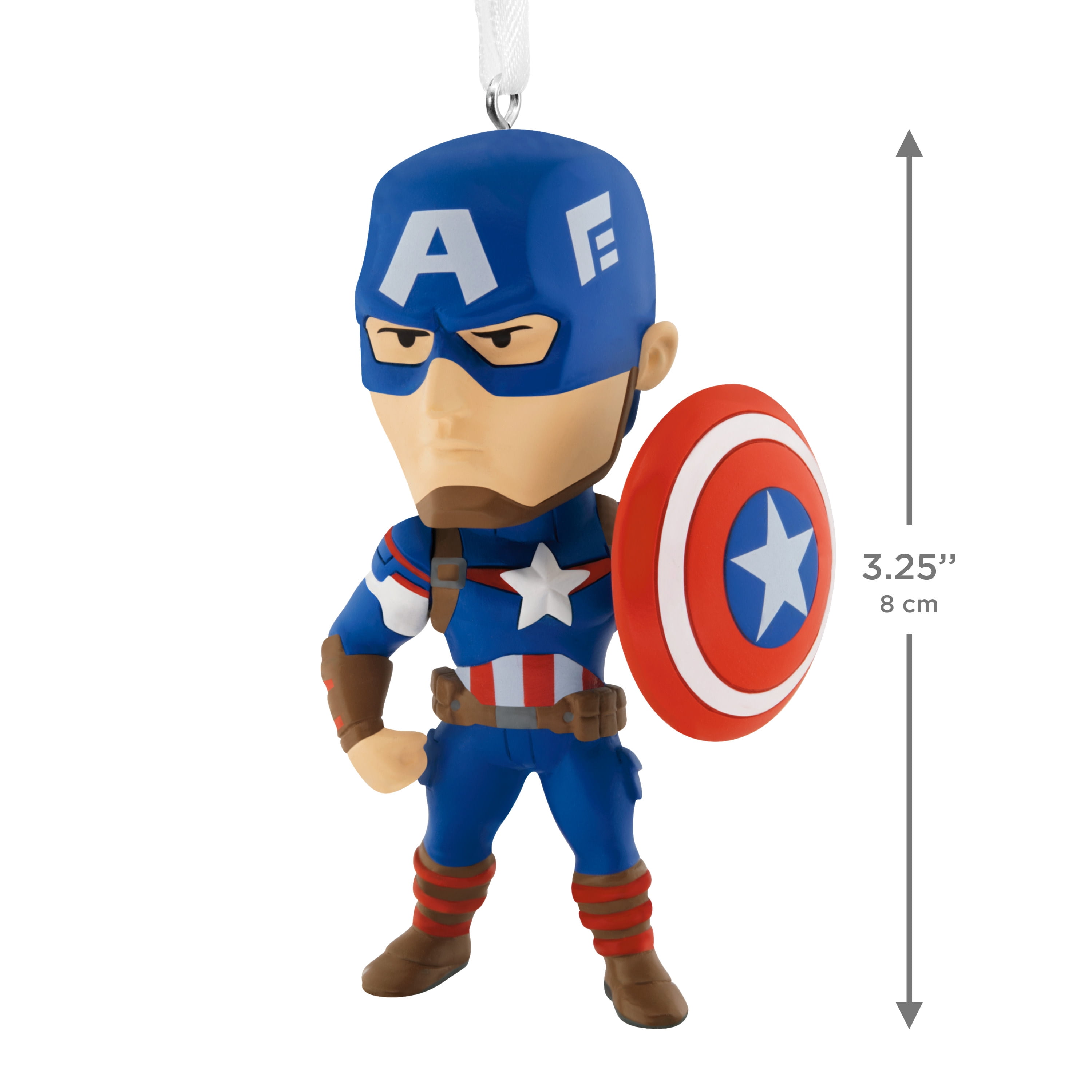 Hallmark Christmas Ornament (Marvel Captain America Stylized), 1 Count