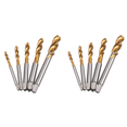 thumbnail image 1 of Spiral Pointed Taps Tapping Thread Forming Tap Hss 10Pc Metric Spiral Fluted Machine Screw Tap M3 M5 M6 M8, 1 of 8