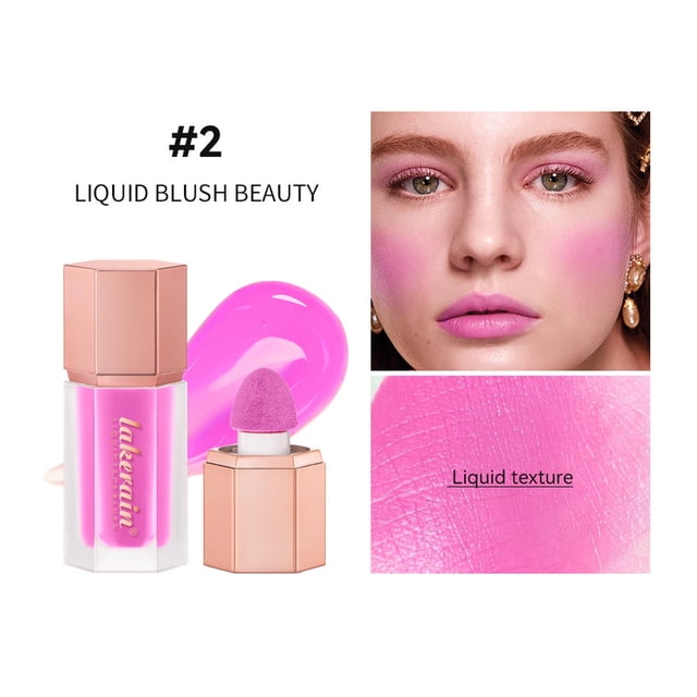 Mareep Blush Creamy Cheek Color Cheek Tint Cheek RougeLiquid Blush Makeup for Cheeks Soft Cream Blush Wand With Weightless Long Wearing Smudges Proof Natural Looking Matte Finish 7ml