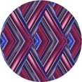 thumbnail image 1 of Ahgly Tapis de Zone Rond Lavable en Machine Intérieur Transitionnel Violet Violet, 4 Pieds Rond, 1 of 7