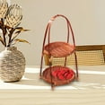 thumbnail image 6 of WLPZXP Bamboo Woven Fruit Basket Standing Tray Holder for Kitchen Table Living Layers 38cmx22cm, 6 of 9