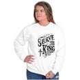 thumbnail image 4 of Serve The King Jesus Christ Religion Sweatshirt for Men or Women Brisco Brands S, 4 of 6