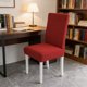 thumbnail image 5 of Fundas De Silla De Poliéster Fundas elásticas para silla Claret con cojín y respaldo, 1 paquete, fundas de tela lavables para comedor, cocina, protectores de asiento. JASKFLY, 5 of 7