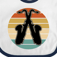thumbnail image 4 of Inktastic Saxophone Music Vintage Band Boys or Girls Baby Bib, 4 of 4
