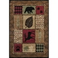 thumbnail image 1 of United Weavers 712 30375 24 1 ft. 10 in. x 3 ft. Woodside Hunters Patchwork Mat Rug, Multicolor, 1 of 1