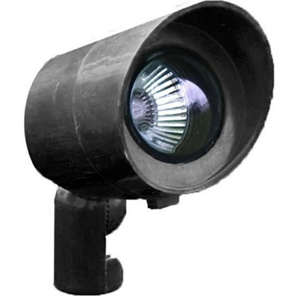 Dabmar Lighting FG132-B Fiberglass Directional Spot Light with Hood- Black