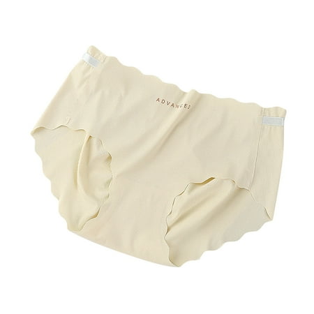 Kmdttou Panties for Women Pack Cotton Sexy Lace High Cut Panties Comfort Bikini Panty Stretch Underpants Breathable Ladies Briefs (Regular & Plus Size) Beige-M