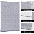thumbnail image 4 of LazBlinds Cordless Roman Shades for Windows, Blackout Room Darkening Thermal Insulated Window Blinds, Lightweight Fabric Blinds for Indoor Windows, 21" W x 60" H, Grey, 4 of 6