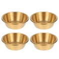 thumbnail image 1 of 4 Pcs Assiettes à Assaisonnement en Acier Inoxydable Sauce Soja Piment Dessert (7CM), 1 of 8