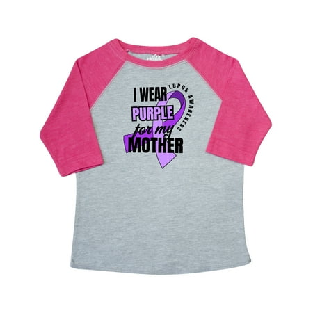 

Inktastic I Wear Purple For My Mother Lupus Awareness Gift Toddler Boy or Toddler Girl T-Shirt