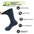 thumbnail image 5 of Lavencious Mens Bamboo Dress and Pattern Socks 5 Pairs for Men Shoe Size 7-12, Sock Size10-13, 5 Pairs, 5 of 7