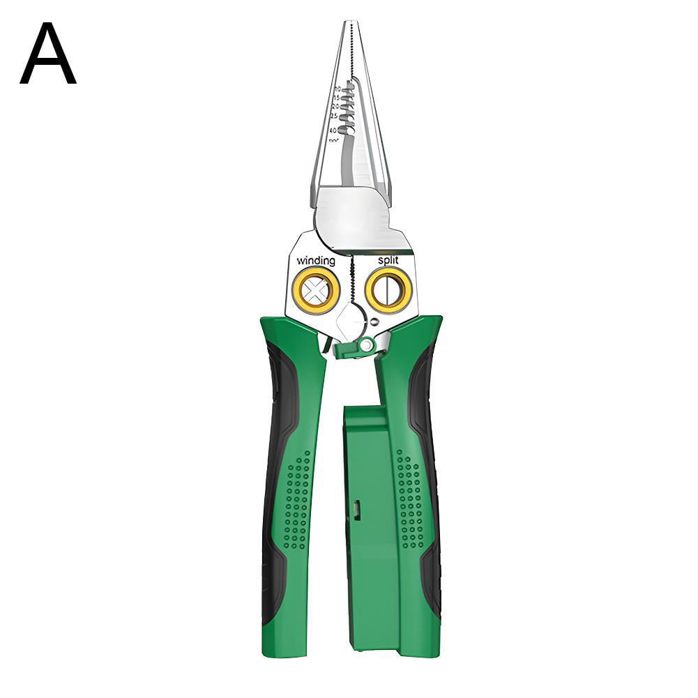 8in1 Wire Stripper Twister with Electricity Measurement, Wire Stripping Pliers for Cutting and Pulling Wires, Cable Scissors for Scraping and Pressing Wires