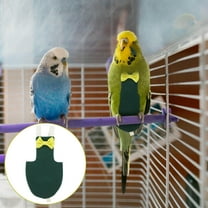 Toyvian Lightweight Green Bird Diaper Flight Suit for Cockatiels Adjustable Comfortable Fit